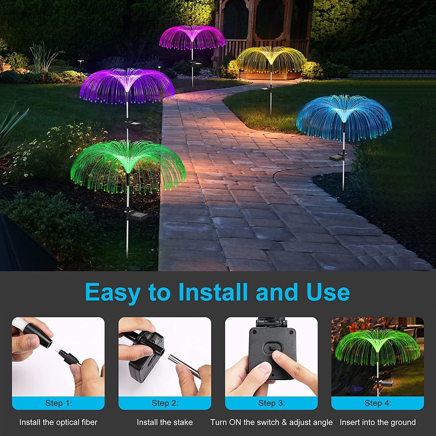 Luminous ChargingAnd Plug-in Lawn And Garden Decorative Lights