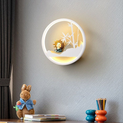 Modern Minimalist Cartoon Children's Room Wall Lamp