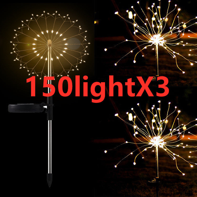 New Ground Plug Solar Fireworks Light LED Light