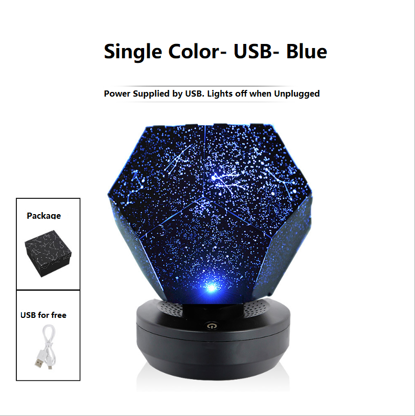 LED Starry Sky Projector Night Lights 3D  Home Planetarium  Room Lighting