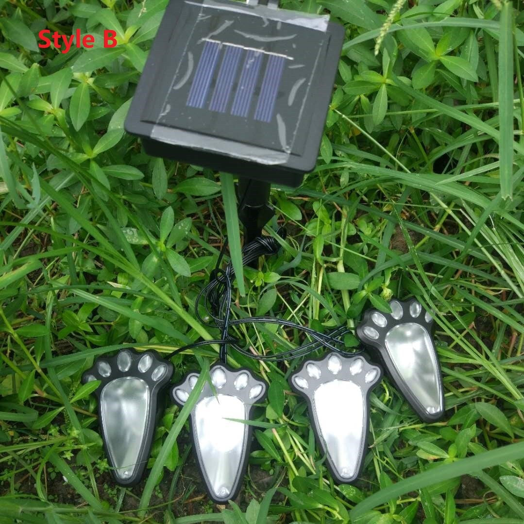 Solar Powered Animal Paw Print Lights LED Solar Lamps