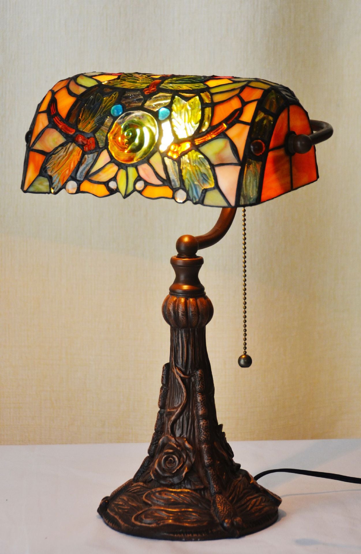 10-inch Tiffany Table Lamp Study Room Decoration