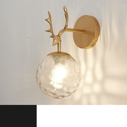 Modern Minimalist Creative Round Glass Wall Lamp