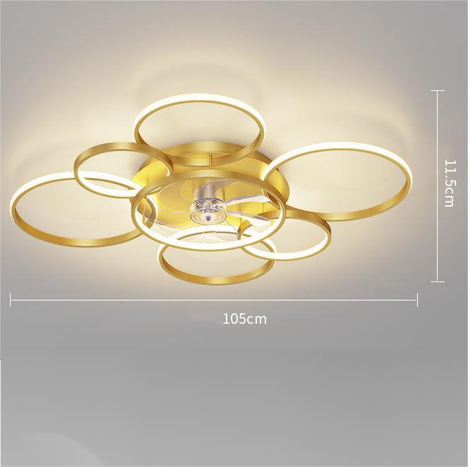 Ceiling Suction Living Room Bedroom Fan Light