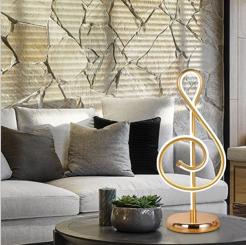 Modern Simple Music Symbol Bedroom Bedside Lamp