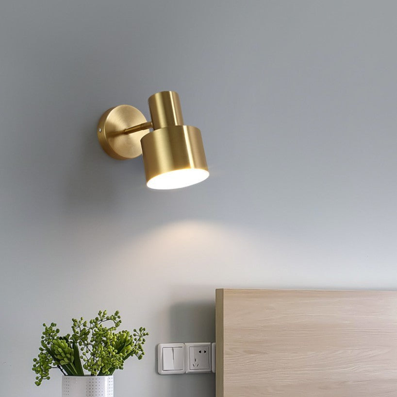 Iron plating small wall lamp