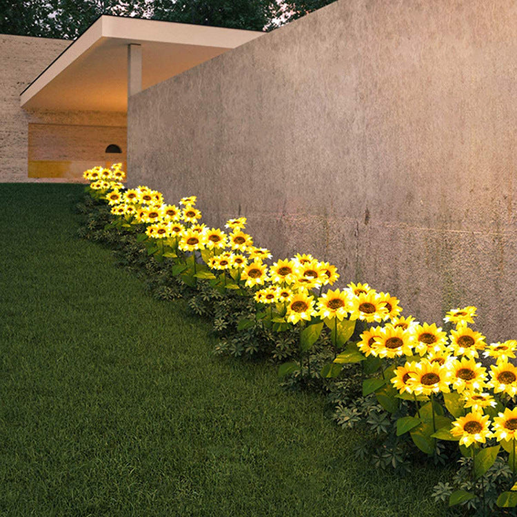 LED Solar Sunflower Lamps Solar Light Decorative Lights