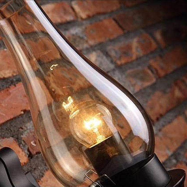 Retro industrial style wrought iron wall lamp