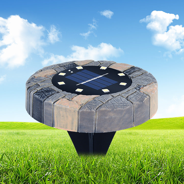 Imitation stone solar light outdoor garden lawn light