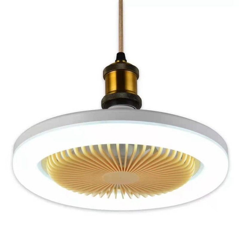 26cm Round Remote Control Ceiling Fan LED Lamp