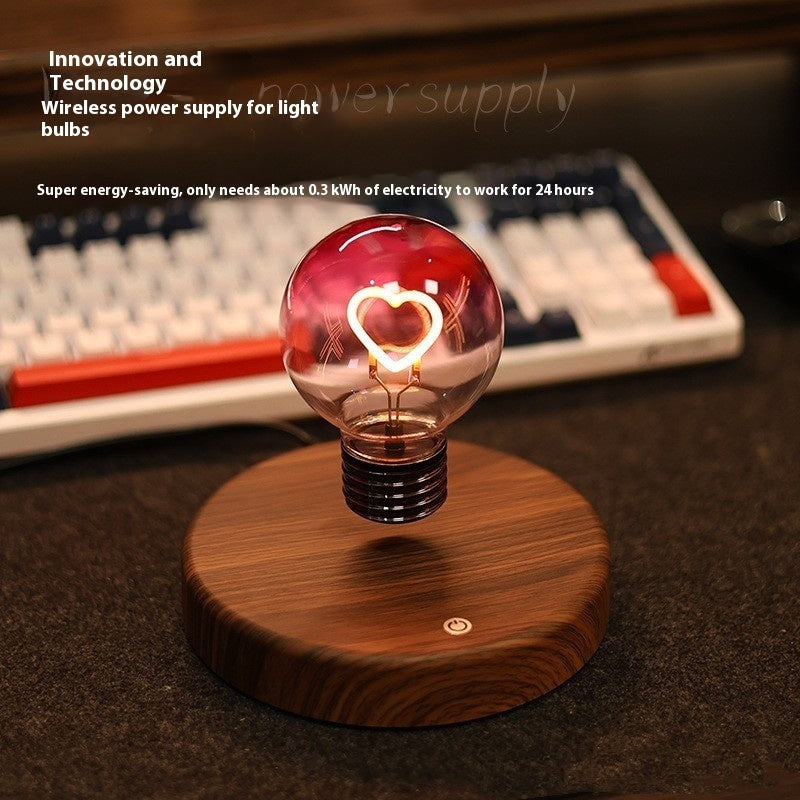 Magnetic Suspension Bulb Love Small Night Lamp Desktop Decoration