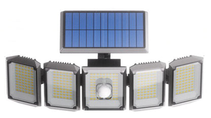 Split Waterproof Solar Outdoor Street Light 5 Side Adjustable 7000K 300 L