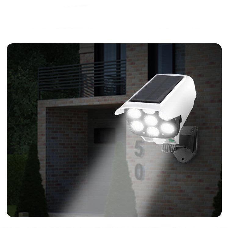 Simulation Surveillance Fake Camera Solar Sensor Wall Light