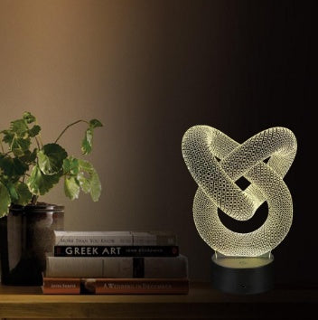 New and strange 3D night light touch colorful lamp