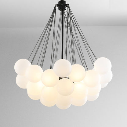 Creative Light Luxury Ball White Glass Bubble Lamp