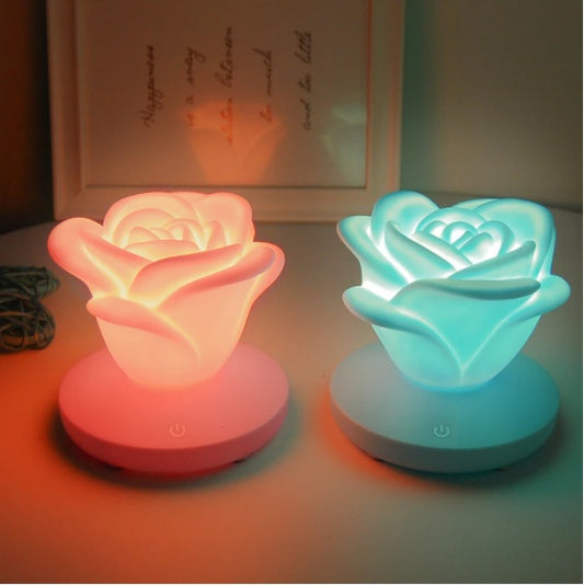 4 Colors Romantic Rose-shape Three Lighting