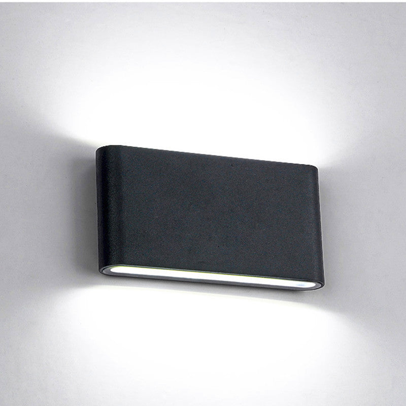 Rectangular Bedroom Indoor Outdoor Waterproof Wall Lamp