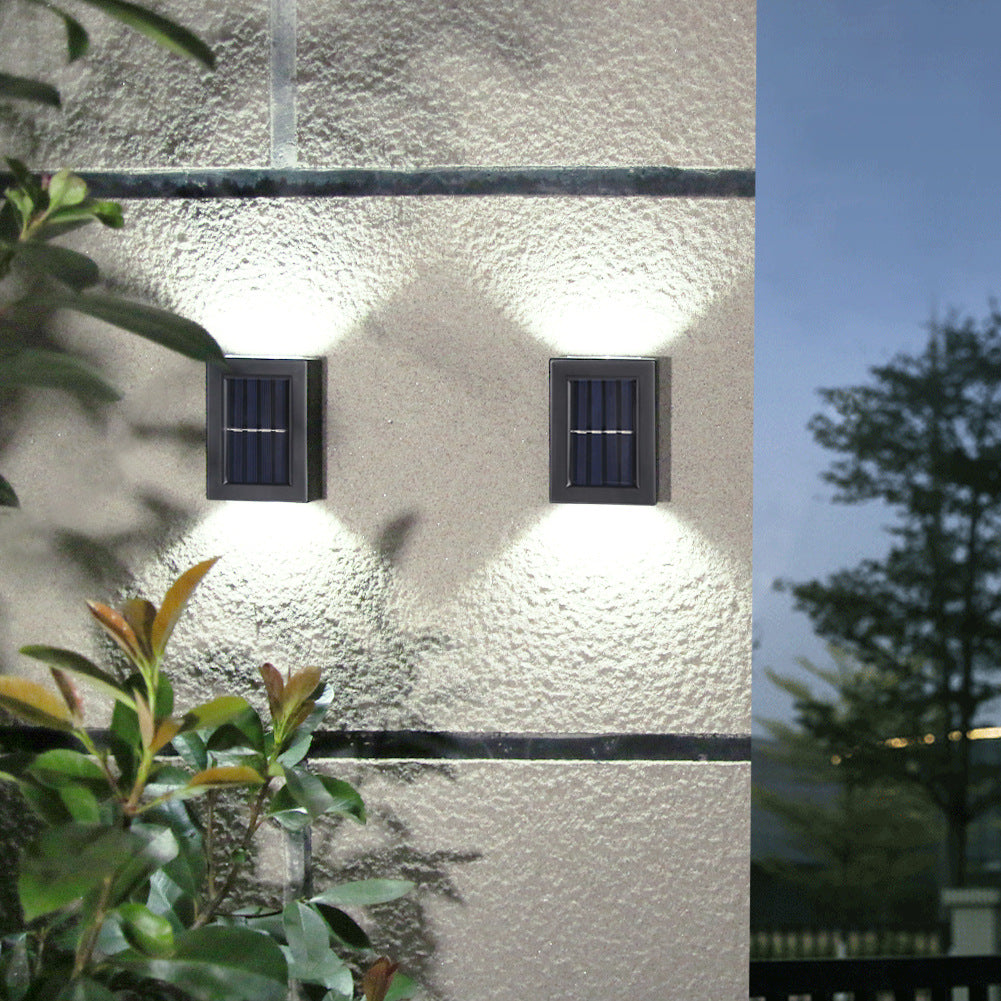 Solar Night Light Outdoor Decorative Garden Wall Lamp