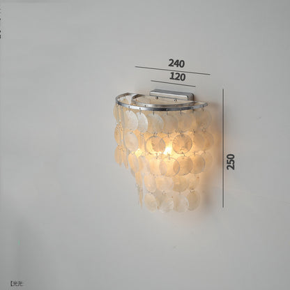 Creative Minimalist Living Room Background Shell Wall Lamp