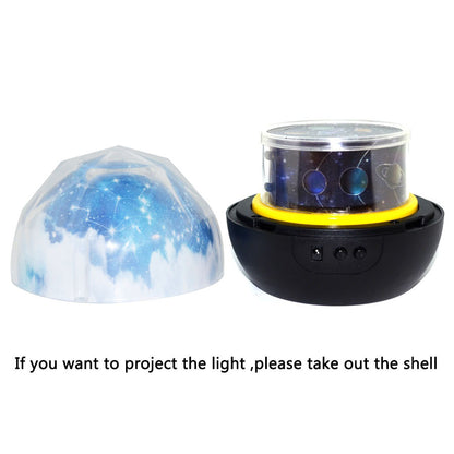 Starry Sky Earth Rotate Projector LED Night Light Lamp