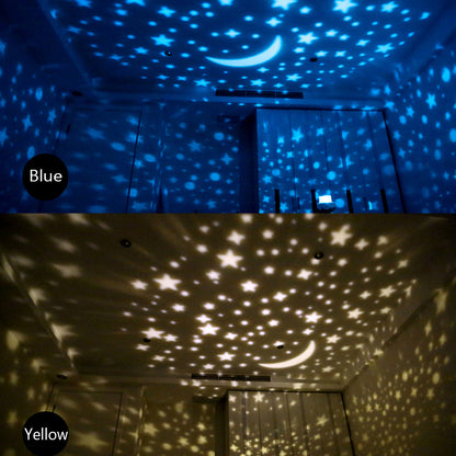 Starry Sky Earth Rotate Projector LED Night Light Lamp