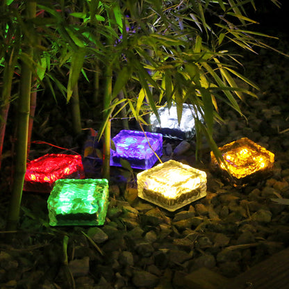 Home Solar Waterproof Glass Floor Light