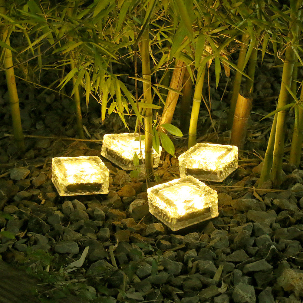 Home Solar Waterproof Glass Floor Light