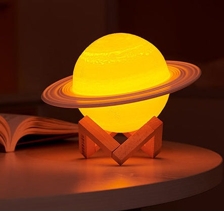 3D Printing Saturn Lamp Rechargeable USB Night Light