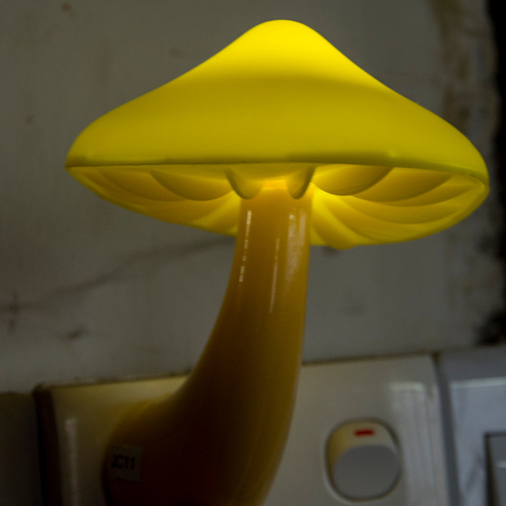 LED Night Light Mushroom Wall Socket Lamp Bedroom Light Home Decoration