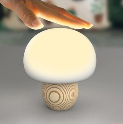 Silicone LED Night Lamp Brightness Mushroom Pat LED Light