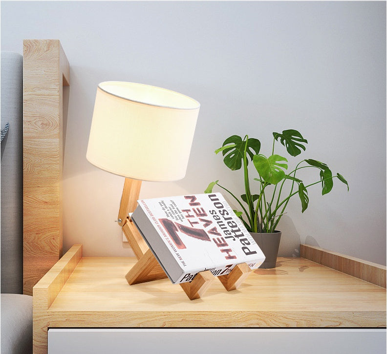 Table Lamp Creative Bedroom Table Lamp Wooden