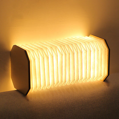 Creative Gift Led Portable Retro Lamp Usb Rechargeable Wooden Lamp