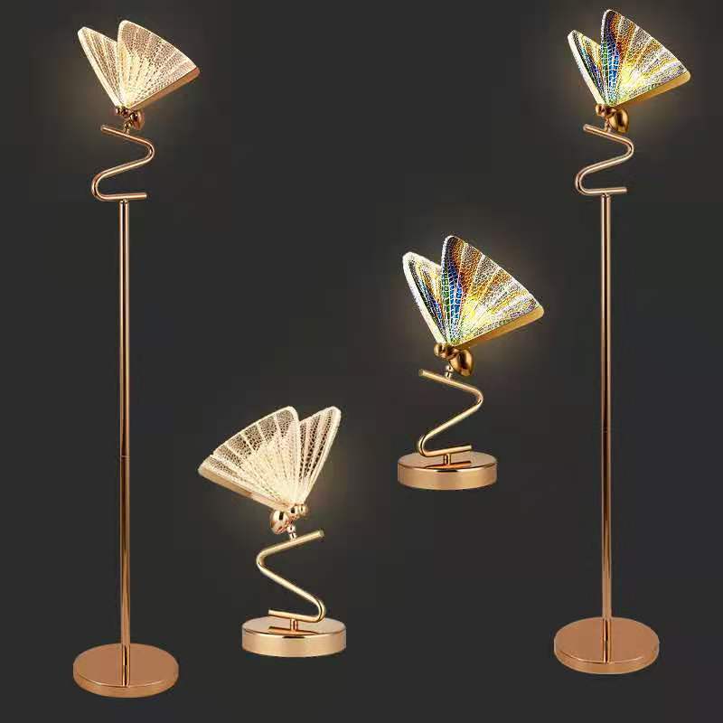 Butterfly Lamp Chandelier Staircase Hall Restaurant Art Indoor Lighting Decor