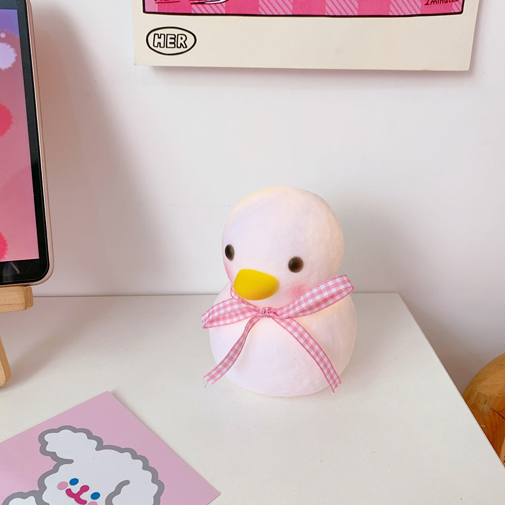 Led Night Light Cute Little Duck Room Bedside Lamp