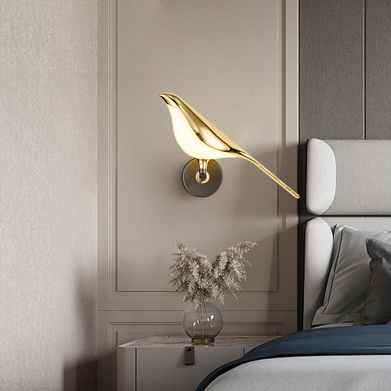 Modern Simplicity LED Wall Lamp Magpie Bird Model Light