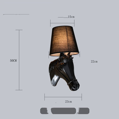 Horse Head Wall Lamp Living Room Modern Minimalist