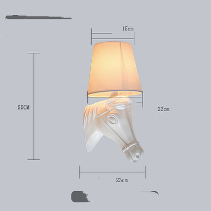 Horse Head Wall Lamp Living Room Modern Minimalist