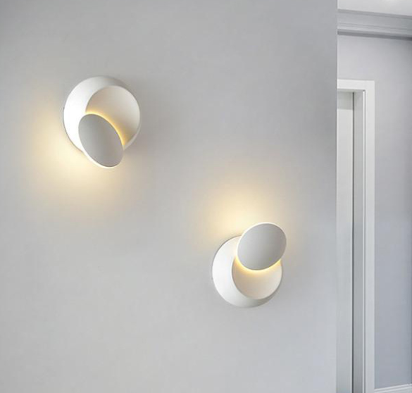 Rotating Lunar Eclipse Wall Lamp Modern Minimalist Living Room