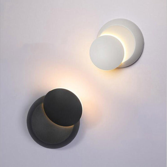 Rotating Lunar Eclipse Wall Lamp Modern Minimalist Living Room