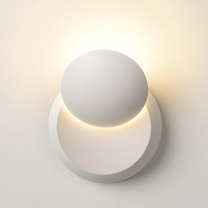 Rotating Lunar Eclipse Wall Lamp Modern Minimalist Living Room