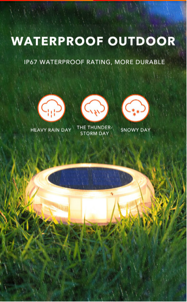 12Led Solar LED Light Outdoor Lawn Lamp For Porch Patio