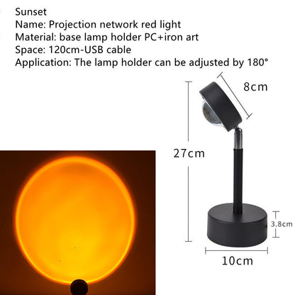 The Sun Never Sets Projection Sunset Atmosphere Light