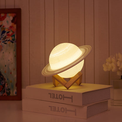 3D Printing Saturn Lamp Rechargeable USB Night Light