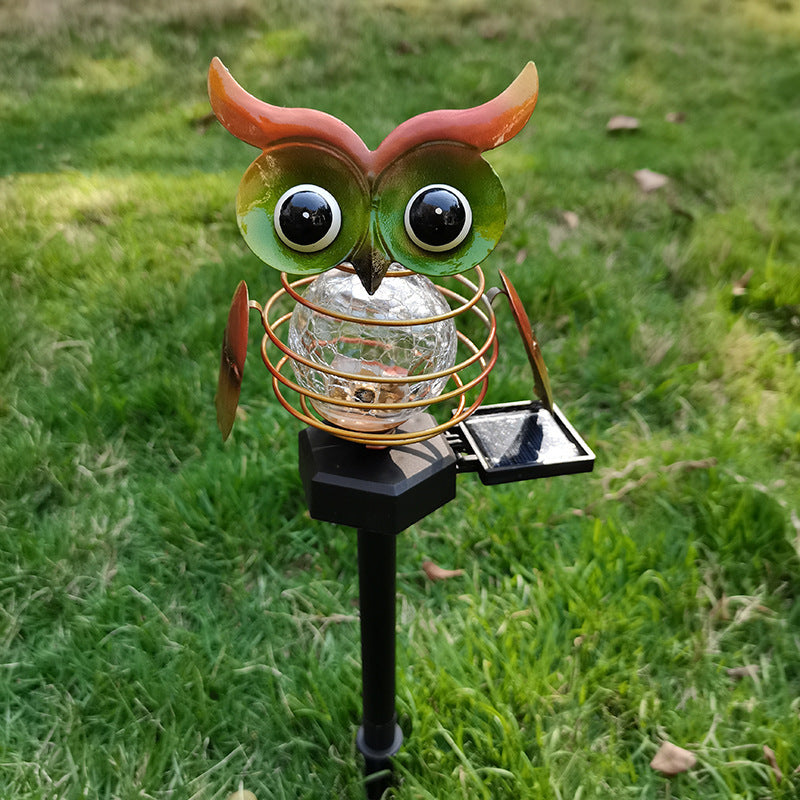 Solar Owl Lawn Lamp Outdoor Waterproof LED Garden Lighting