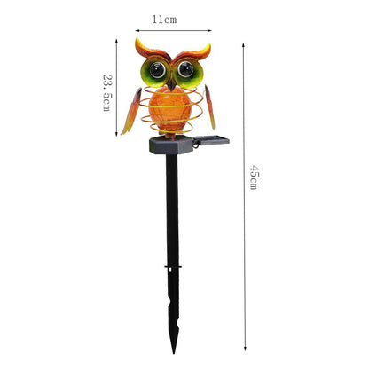 Solar Owl Lawn Lamp Outdoor Waterproof LED Garden Lighting