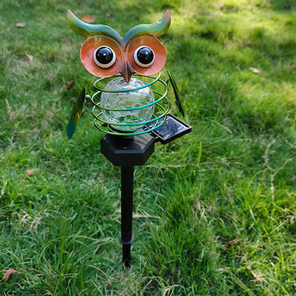 Solar Owl Lawn Lamp Outdoor Waterproof LED Garden Lighting