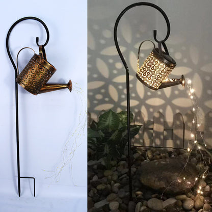 Enchanted Watering Can Outdoor Solar Watering Can Ornament Lamp