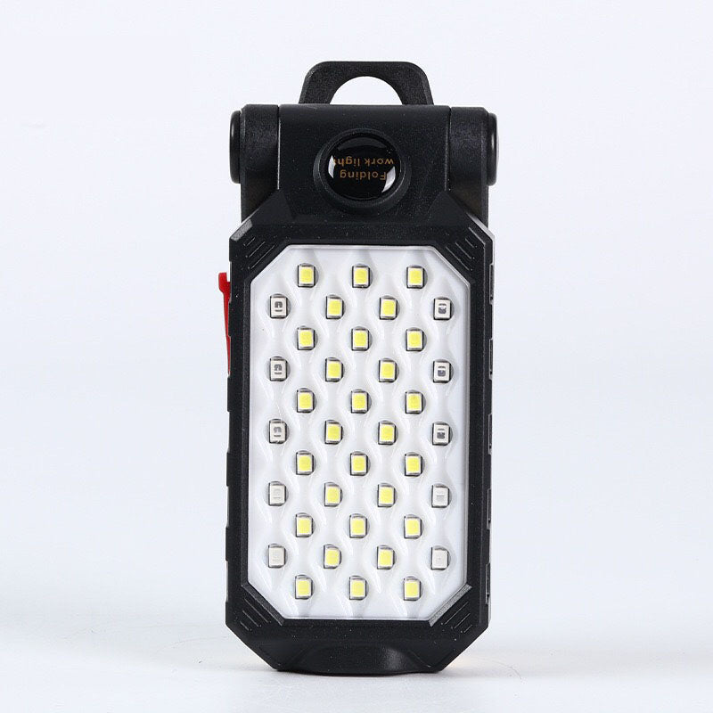 Folding USB Rechargeable COB Work Light Portable LED Flashlight