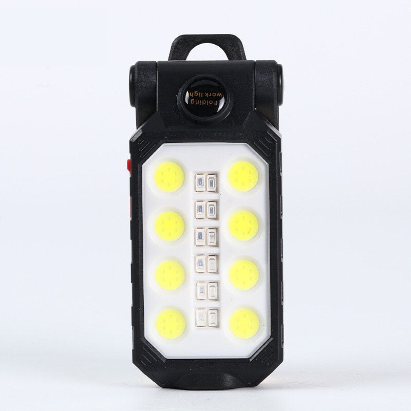 Folding USB Rechargeable COB Work Light Portable LED Flashlight