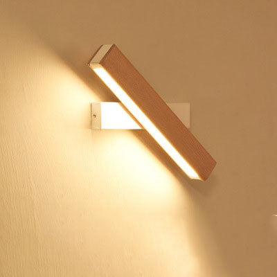 Wooden LED Wall Lamp Modern Adjustable Lighting Bar Restaurant